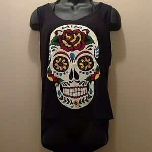 Sugar Scull tank top NWOT